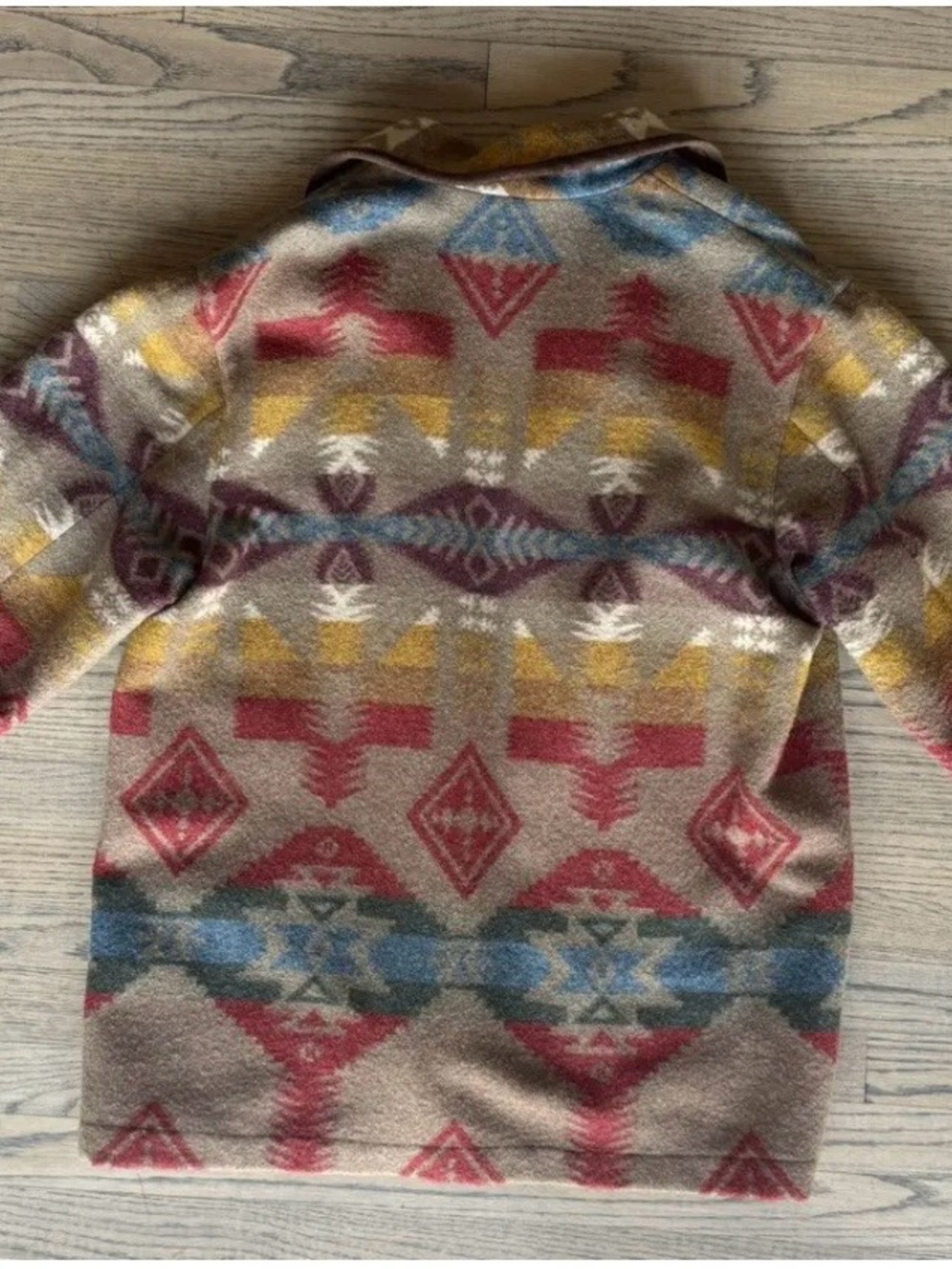 Ralph Lauren Unisex Southwest Aztec Navajo Wool Cardigan Jacket Mens Sz L 90s - Picture 4 of 6
